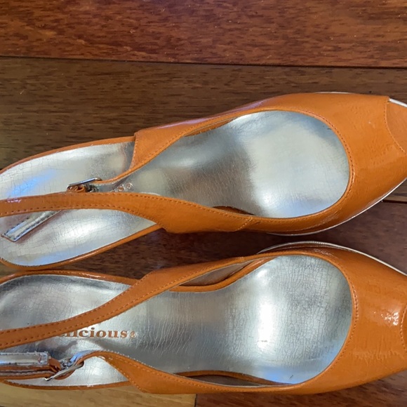 Orange silver heels- 11cm - Picture 9 of 9